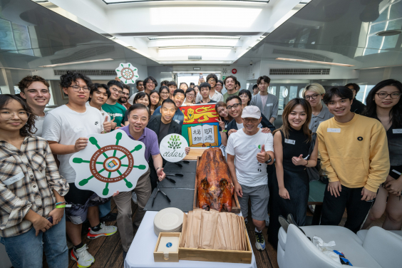 HKU President Sails with 100 Students on Victoria Harbour to embracing Unity and Celebrate Diversity