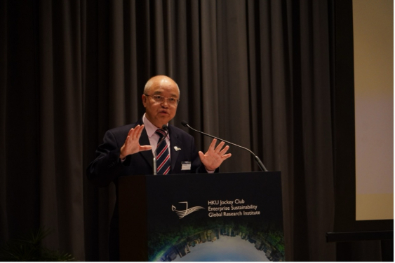 香港大學副校長（大學拓展）及講座教授汪揚教授致歡迎辭